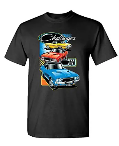 Challenger Trio - Officially Licensed Dodge - Mens Cotton T-Shirt 1