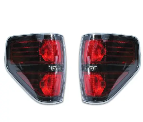 Oem Ford F-150 Black Tail Light Pair - Svt Raptor, Harley Davidson Al3z13404ae 1