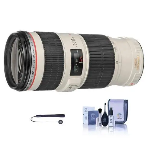Canon Ef 70-200Mm F/4L Is Usm Autofocus Telephoto Zoom Lens, Usa - Bundle With Cleaning Kit, Capleash Ii 1