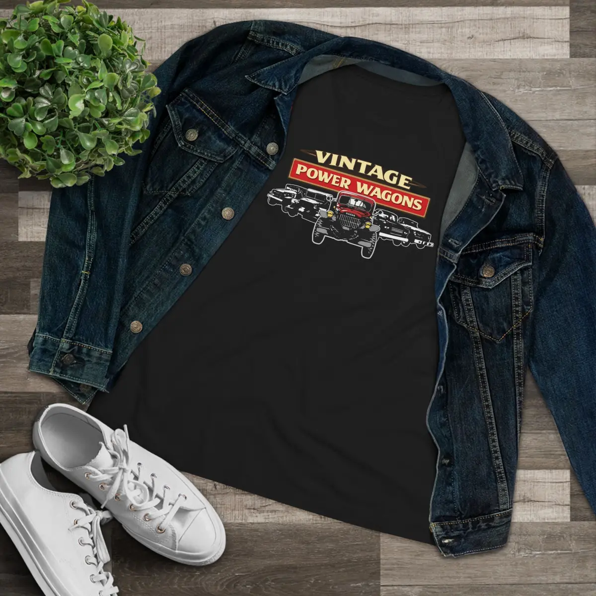 Vintage Power Wagons Women's Tee - Classic Vpw Lineup Bella Shirt 9