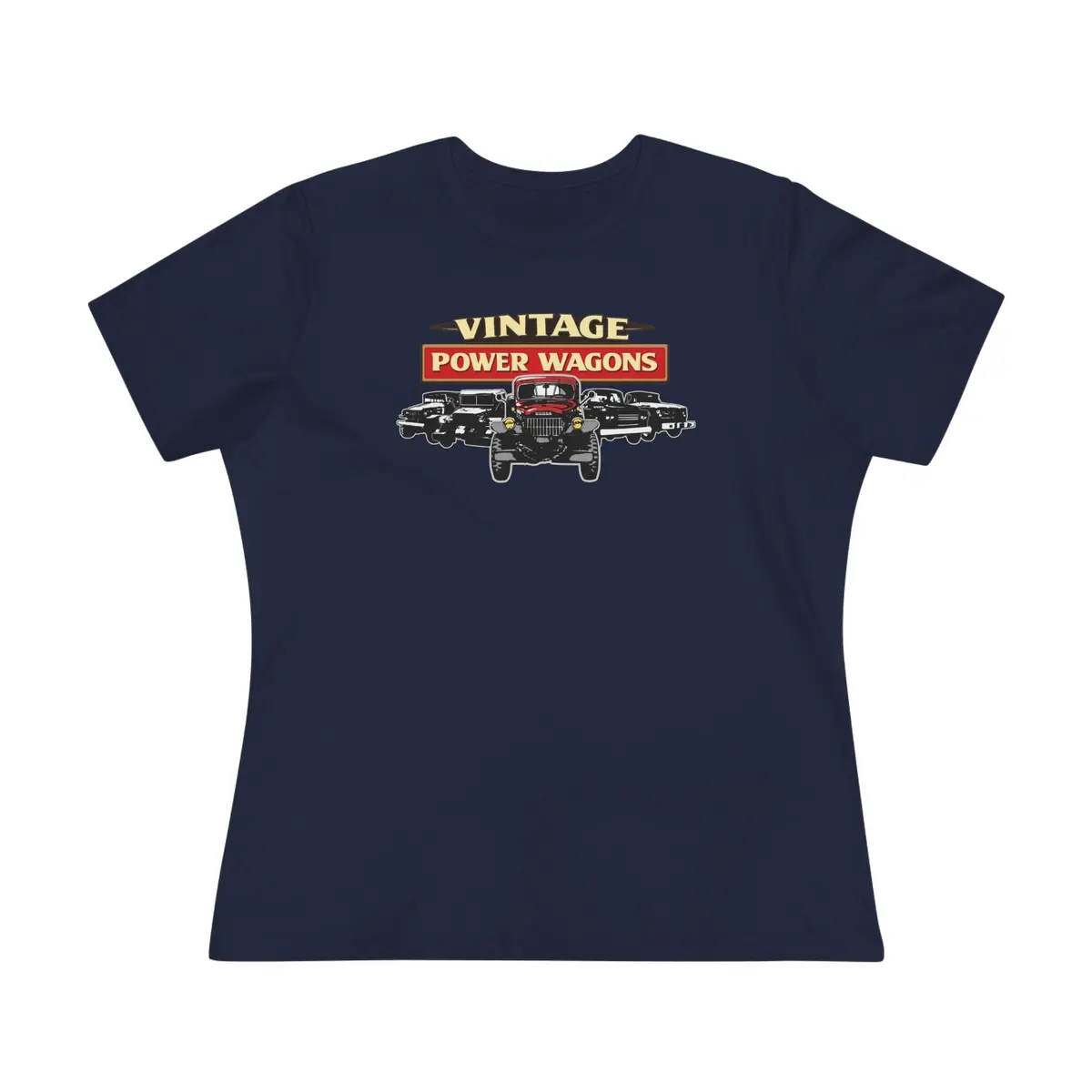 Vintage Power Wagons Women's Tee - Classic Vpw Lineup Bella Shirt 11