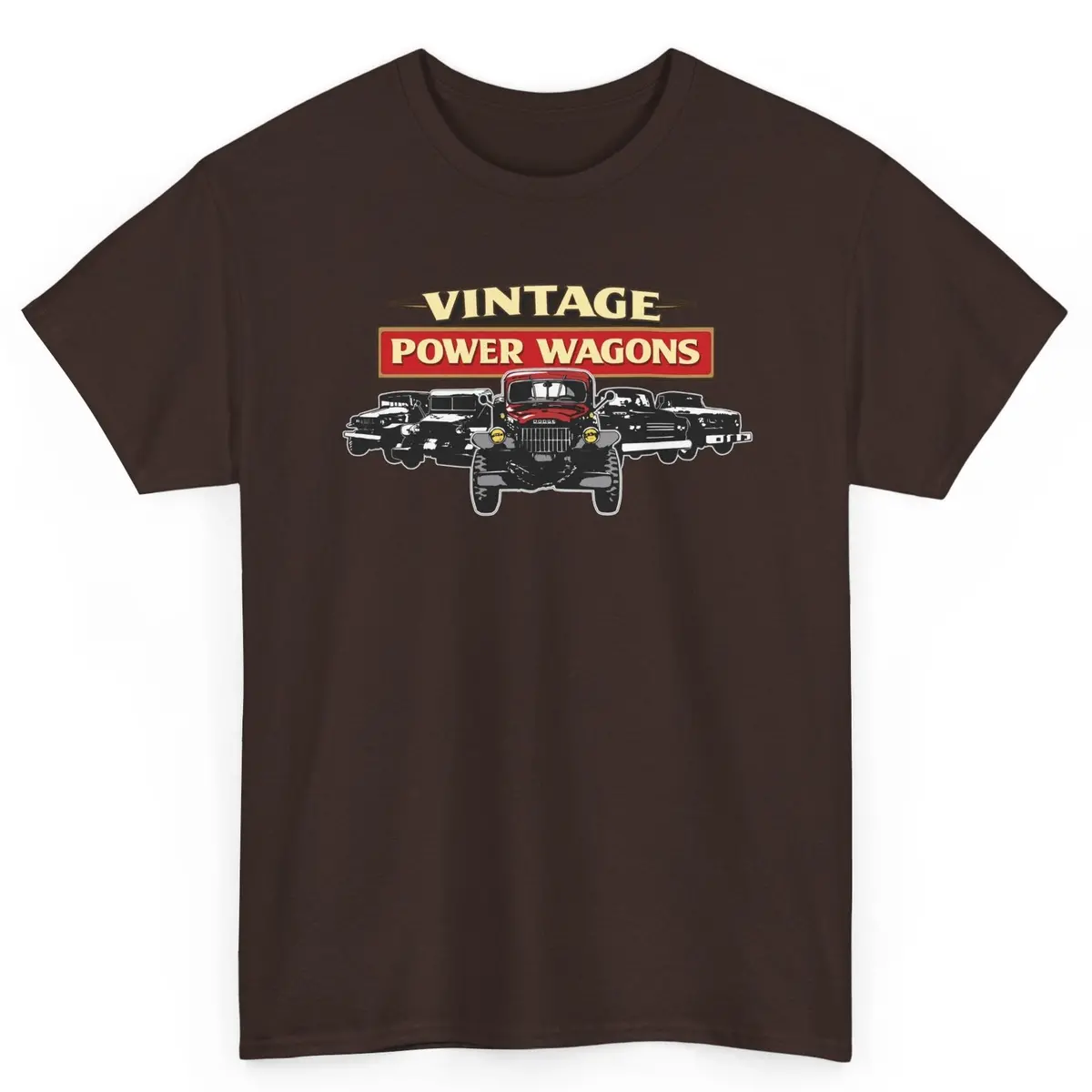 Vintage Power Wagons T-Shirt – Classic Vpw Lineup Heavy Cotton Tee 2