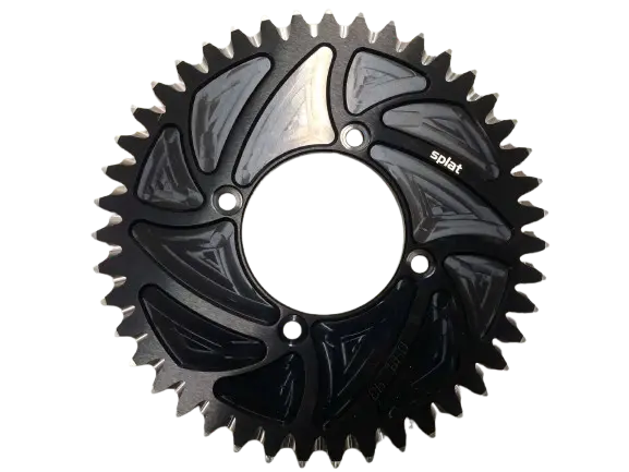 Splat 4 Bolt Fim Style Trials Rear Sprocket Black 1