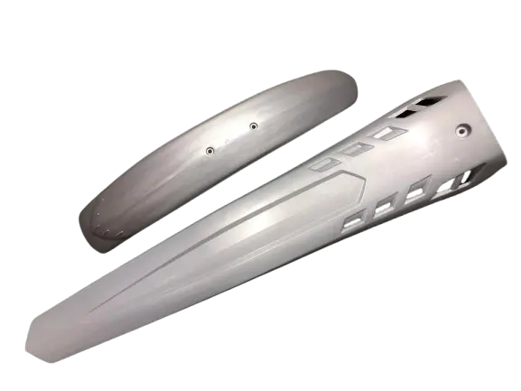 Genuine 2006>2009 Sherco Front & Rear Mudguards Silver 1
