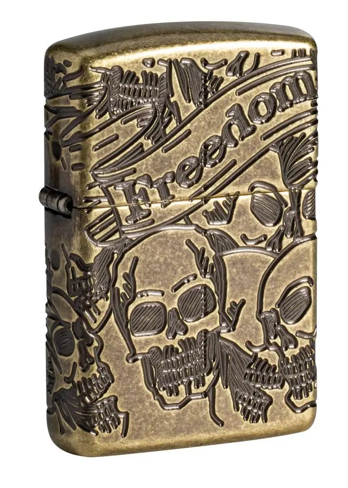 Armor<Sup>®</Sup> Freedom Skull Antique Brass 1