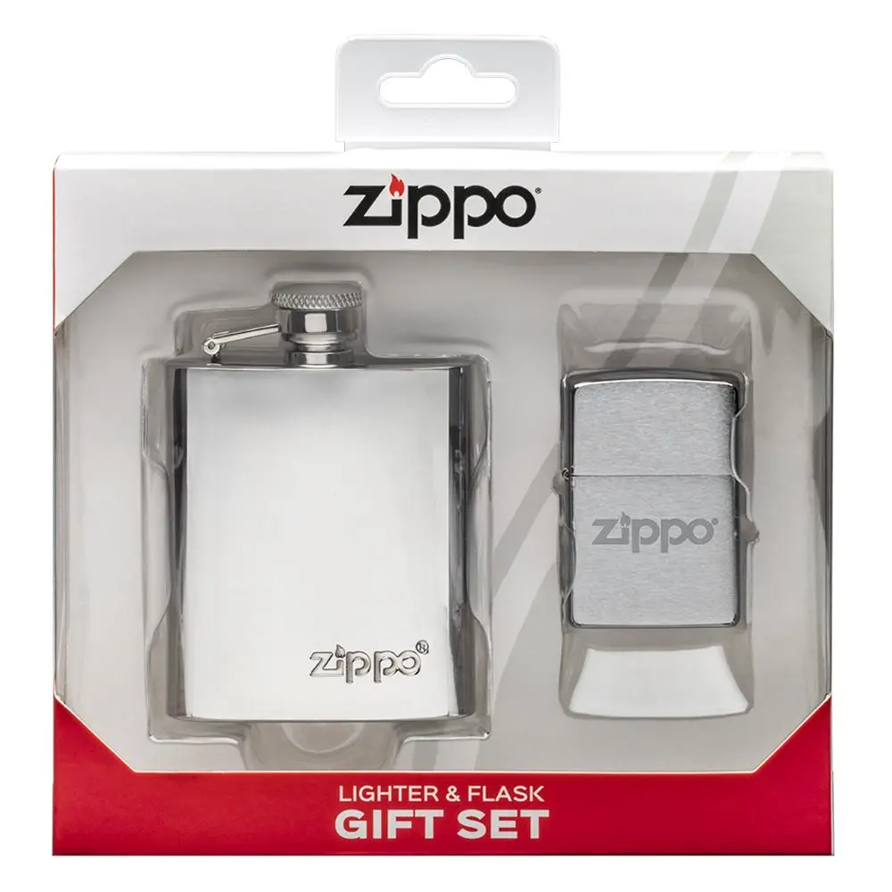Zippo Flask & Lighter Gift Set 1