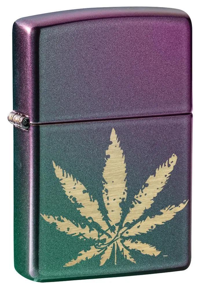 Iridescent Marijuana Leaf 1