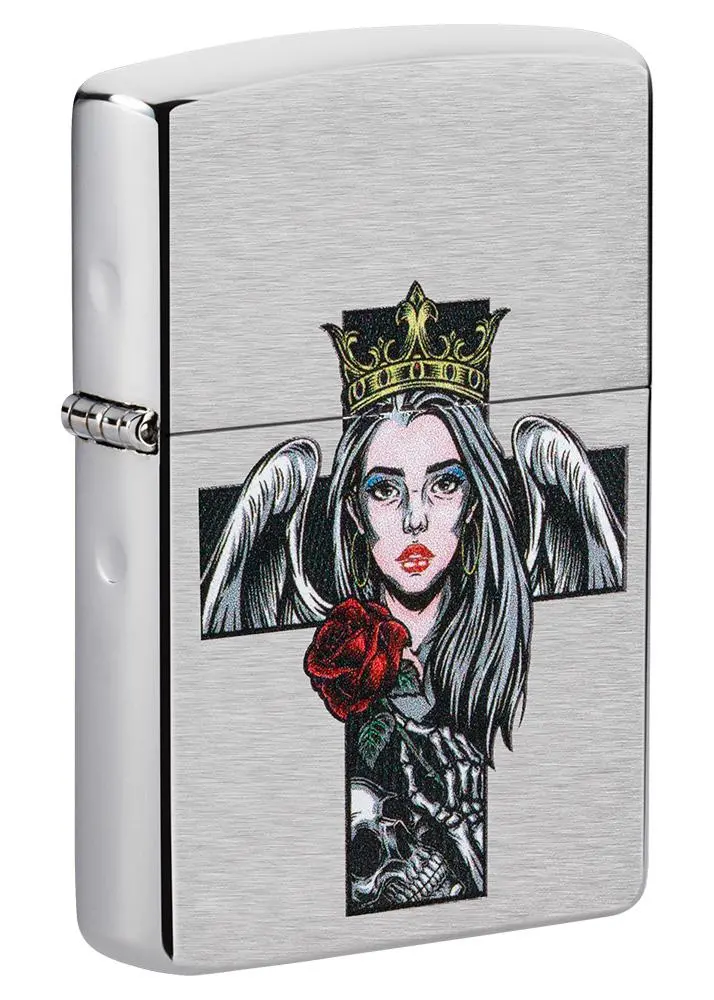 Cross, Queen And Skull Design 1