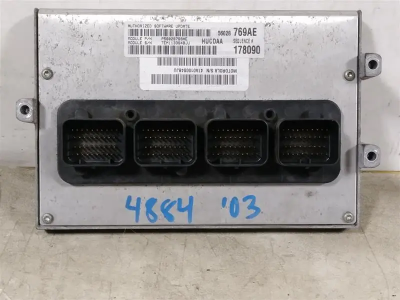 2003 Dodge Ram 1500 5.7L V8 Ecm. Part Number 56028769Ae 1