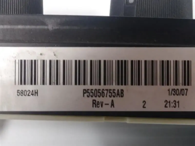 2007 Dodge Ram2500 Single Zone Temp Controls. Part Number 55056755Ab 2