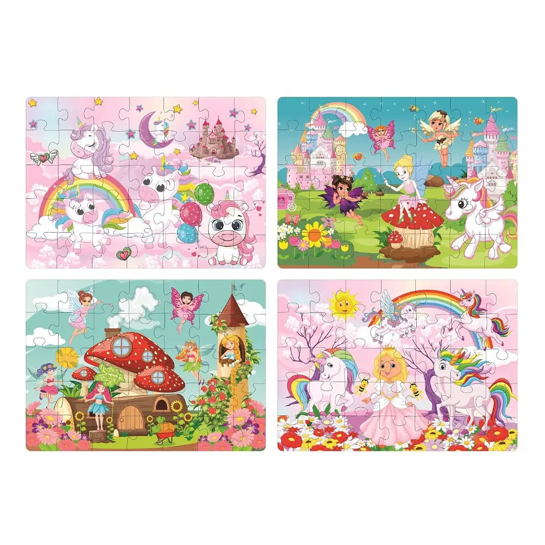 Ratna's 4 In 1 Unicorn Kingdom 4X35 Pieces Jigsaw Puzzle For Kids Educational Toy For Kids 3+ Years 2