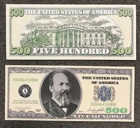 Trick 500 Dollar Bills Fake Money 1