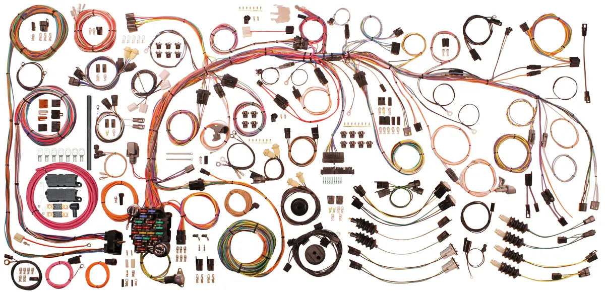 1969-76 Chevy Corvette Classic Update Wiring Harness Kit By American Autowire 510717 2