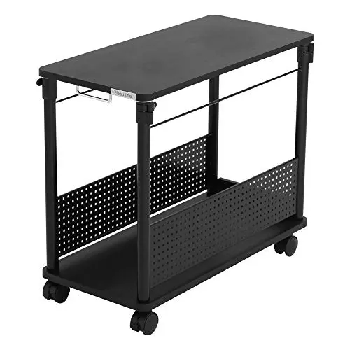 Bauhutte (バウヒュッテ) ゲーミングデスク 昇降式l字デスク Pcワゴン (天板32×67Cm×高さ57~78Cm) Bhd-670H-Bk 1