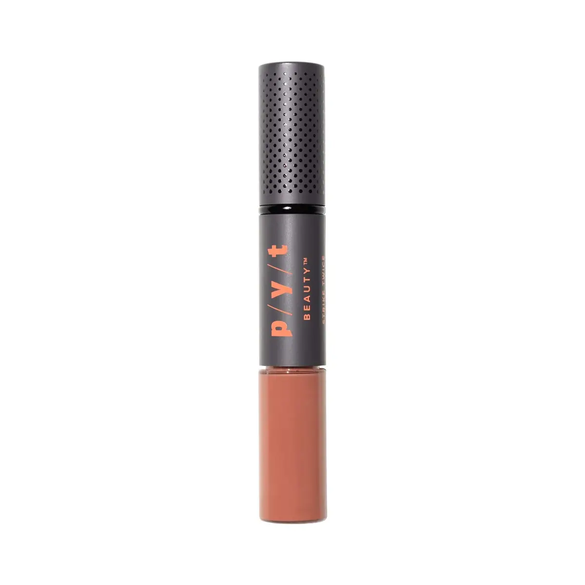 P/Y/T Beauty Strike Twice Lip Duo, Bare All, Peachy Nude, 2 In 1 Peachy Nude Lip Gloss And Matte Lipstick, Moisturizing, Long Lasting Lipstick And Lip Gloss, Hypoallergenic, Cruelty Free, 1 Count 1