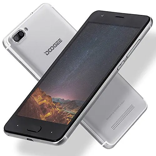Unlocked Cell Phones, Doogee X20 Cell Phones Unlocked Android 7.0 - 5.0 Inch Hd Ips Display - Mt6580 Processor - 2Gb Ram +16Gb Rom - 2Mp+ Dual 5Mp Camera - 3G Unlocked Smartphones - Silver 2