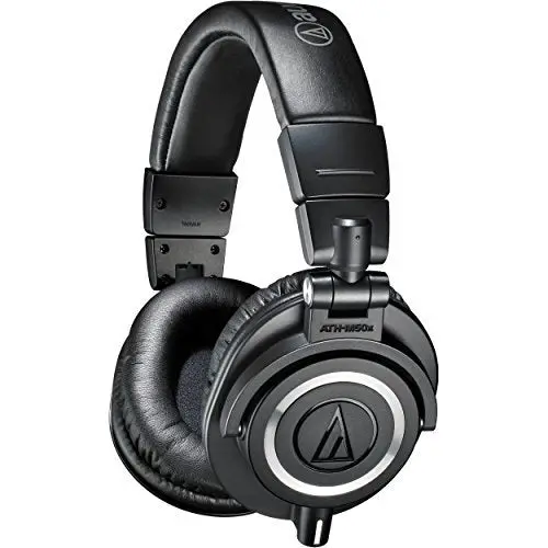 Audio-Technica Ath-M50x Professional Monitor Headphones, Black 2