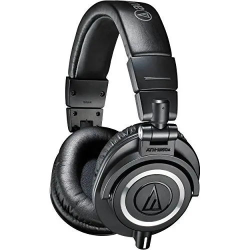 Audio-Technica Ath-M50x Professional Monitor Headphones, Black 1