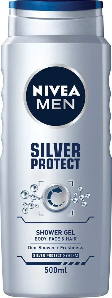 Nivea Men Silver Protect Shower Gel, 500Ml 1