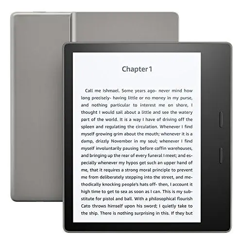 All-New Kindle Oasis E-Reader - Graphite, 7" High-Resolution Display (300 Ppi), Waterproof, Built-In Audible, 8 Gb, Wi-Fi - Includes Special Offers 1