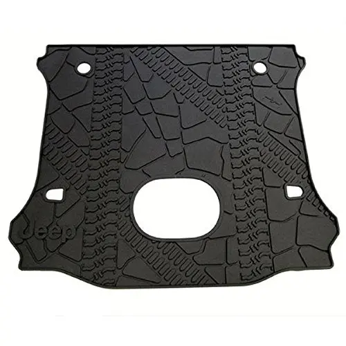 Jeep Wrangler Unlimited Rear Cargo Mat Tray With Floor Mounted Sub Cutout 1