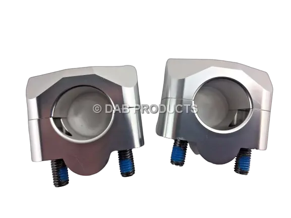 Dab Products 7/8" To Fatbar Handlebar Conversion Set Silver For Beta Montesa Etc 2