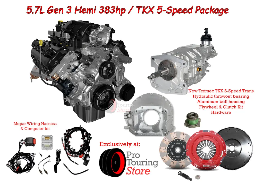 Mopar 5.7L Gen 3 Hemi & Tremec Tkx 5-Speed Engine & Transmission Package 1