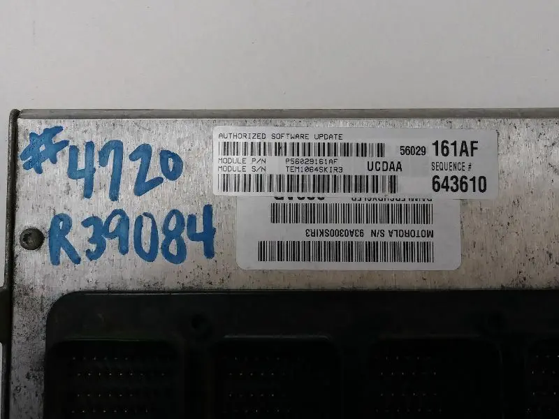 Powertrain Control Module #56029161Af 2004 Dodge Ram 1500 2