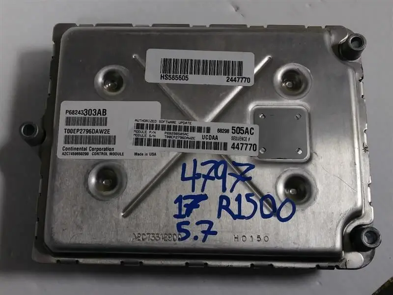 Engine Control Module #68298505Ac 2017 Dodge Ram 1500 2