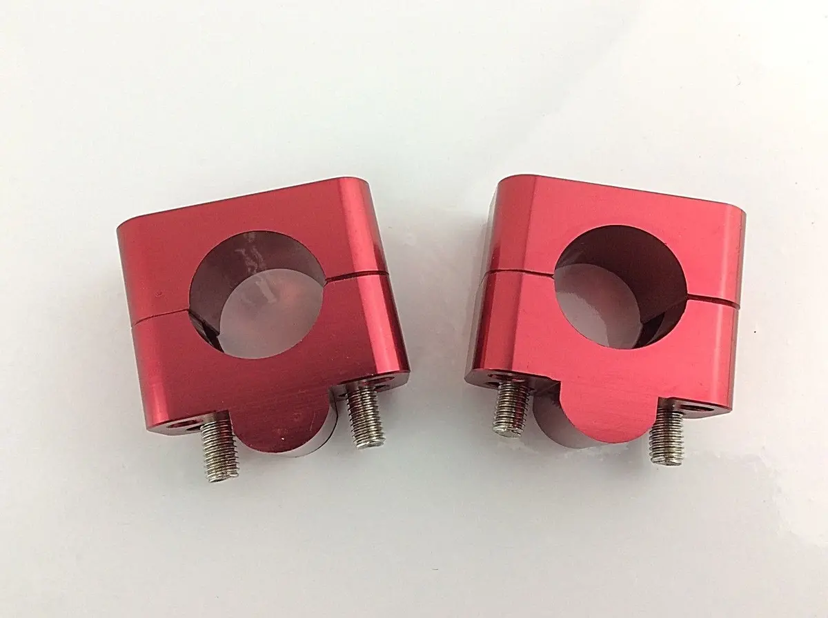 Dab Products 7/8" To Fatbar Handlebar Conversion Set Red For Beta Montesa Etc 2