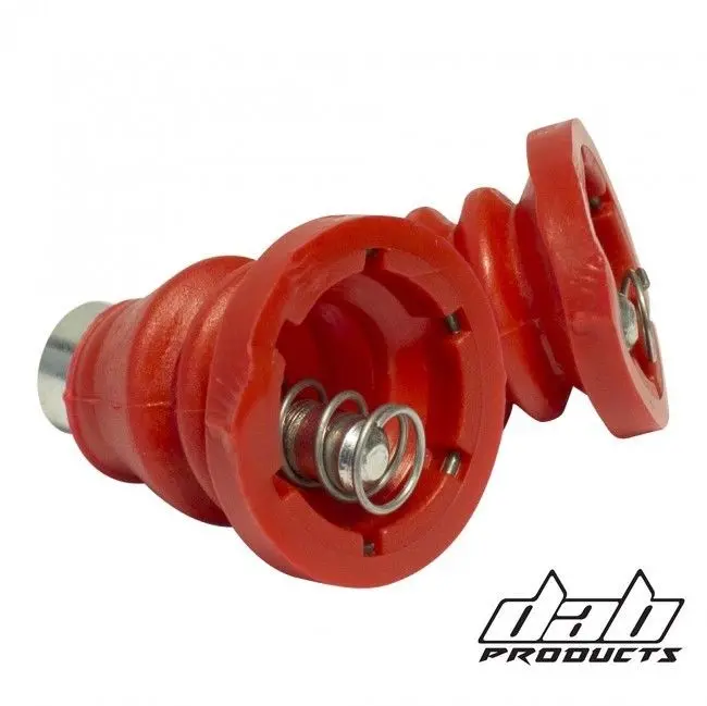 Dab Products Braktec Master Cylinder Rubber Boots & Plunger Set Red 1Pr 1