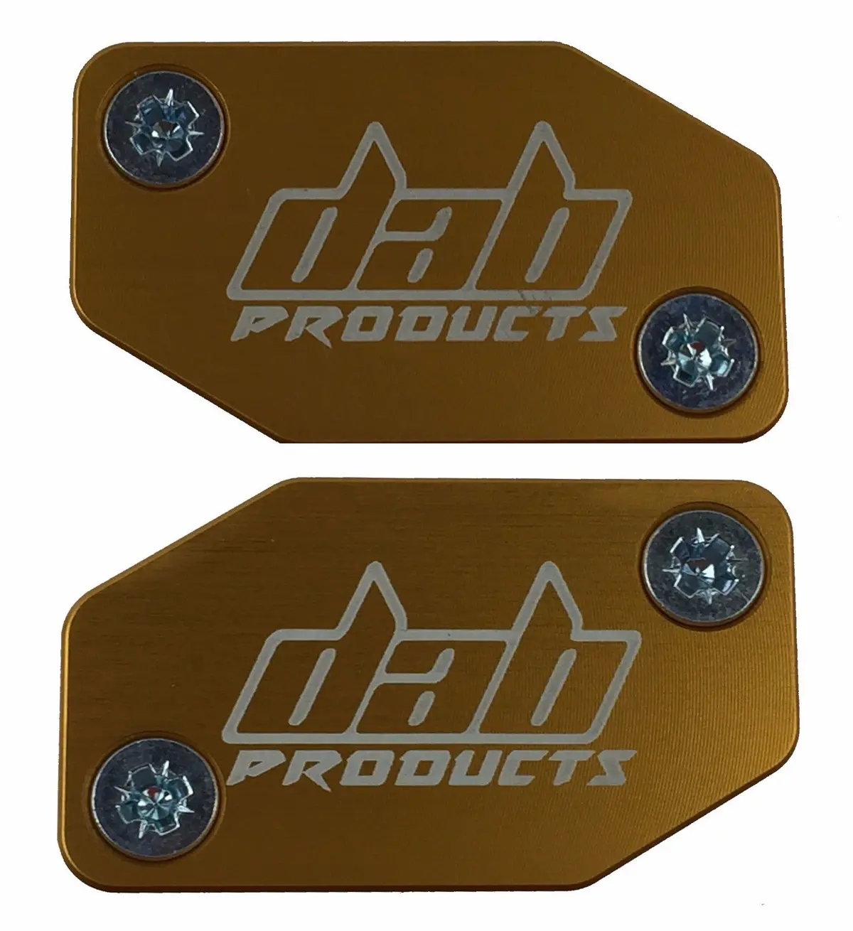 Dab Products Braktec Pattern Master Cylinder Covers & Screws Gold 1Pr 1