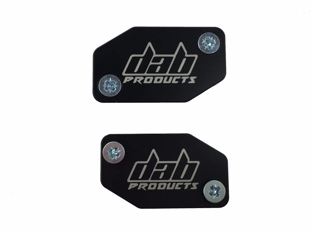 Dab Products Braktec Pattern Master Cylinder Covers & Screws Black 1Pr 1