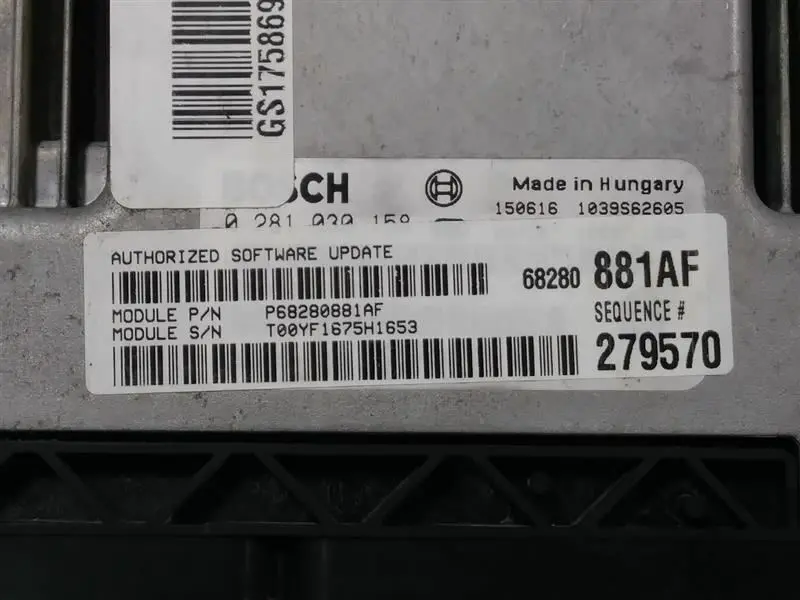 Engine Control Module #68280881Ad 2016 Dodge Ram 1500 2