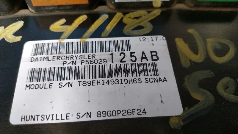 2003 Dodge Durango Engine Control Module Ecu Ecm 56029125Aa 2