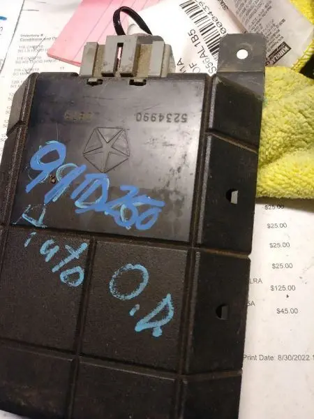 1991 Dodge Ram250 Abs Module. Part Number 5234990 1