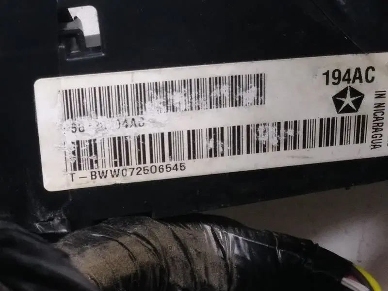2015 Ram 3500 Cab Wiring Harness. Part Number 68238194Ac 2