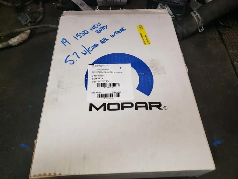2019 Ram1500 (New Body) Shaker Hood Style Air Filter. Part Number 68414387Aa 1