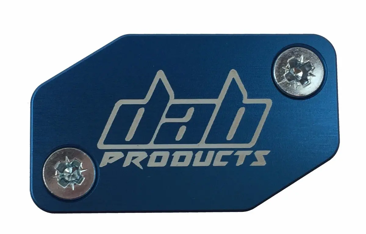 Dab Products Braktec Pattern Front Brake Master Cylinder Cover & Screws Blue 1
