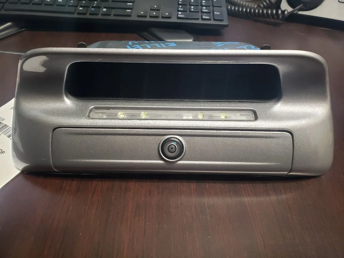2022 Ram 1500 (New Body) Billet Silver Tail Gate Handle With Rear View Camera 1