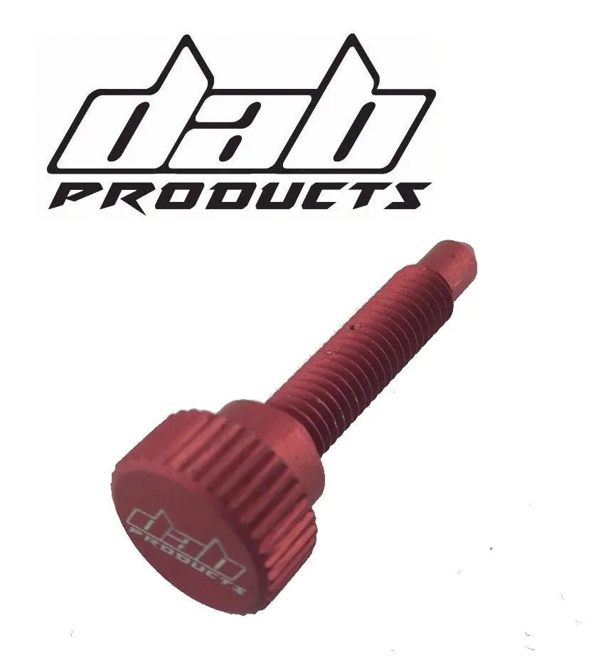Dab Products Dellorto Trials  Carb Idle Tickover Adjustment Screw Red 1