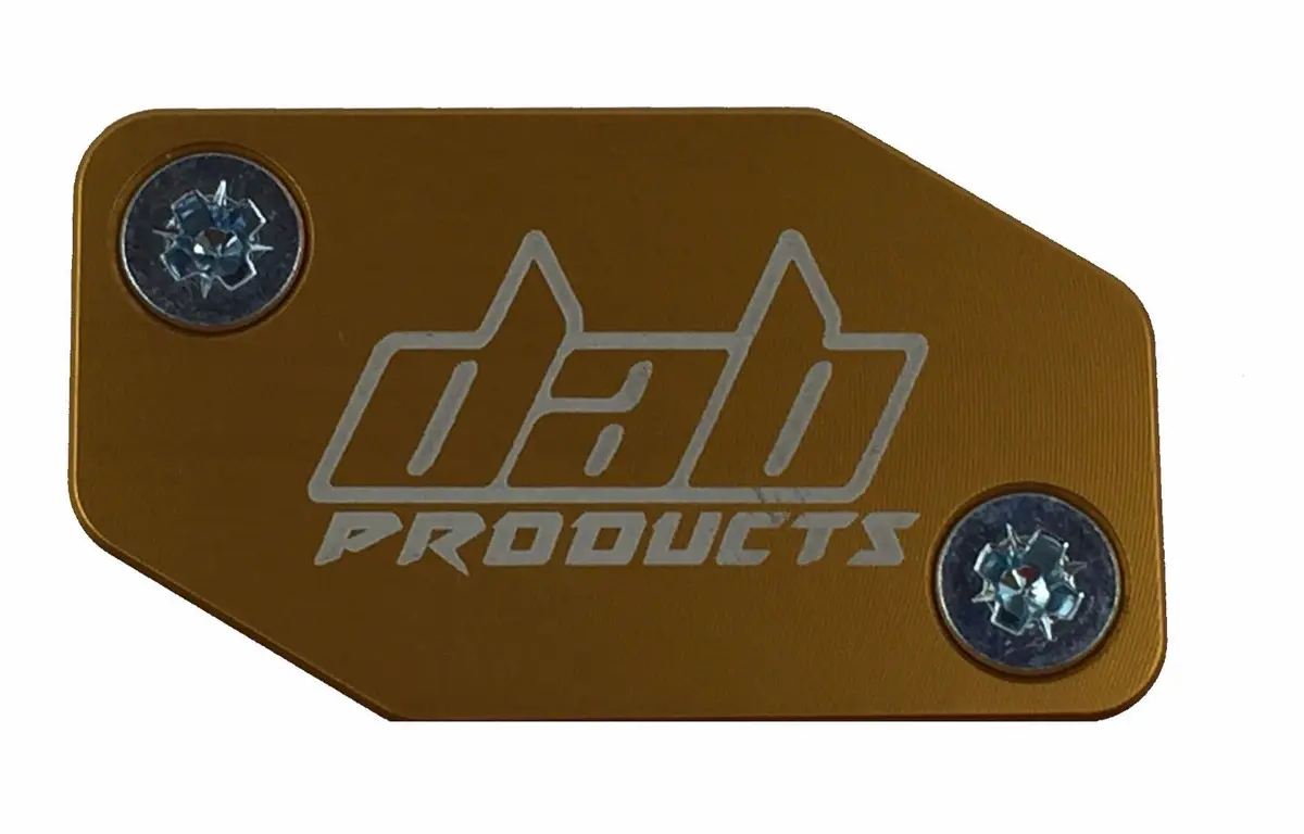 Dab Products Braktec Pattern Clutch Master Cylinder Cover & Screws Gold 1