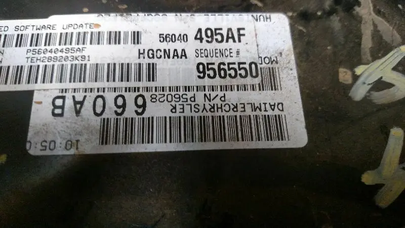 Engine Control Module #56040495Af For 2003 Dodge Dakota 2