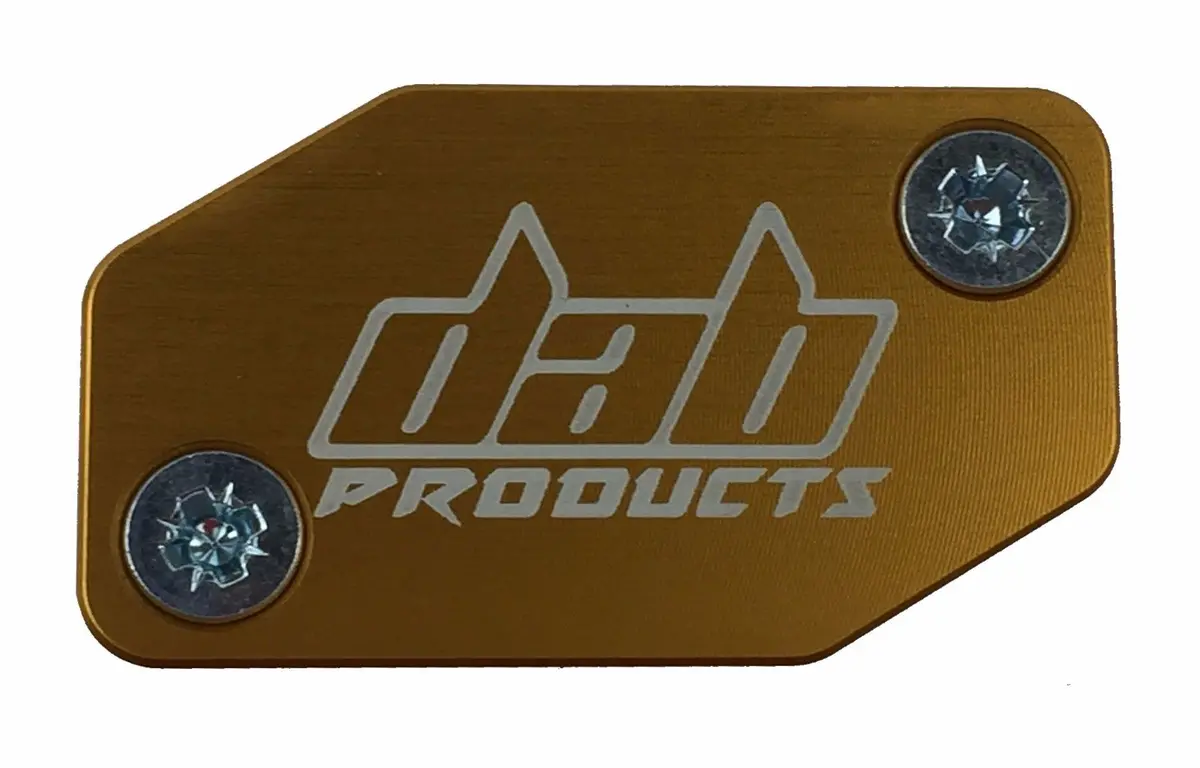 Dab Products Braktec Pattern Front Brake Master Cylinder Cover & Screws Gold 1