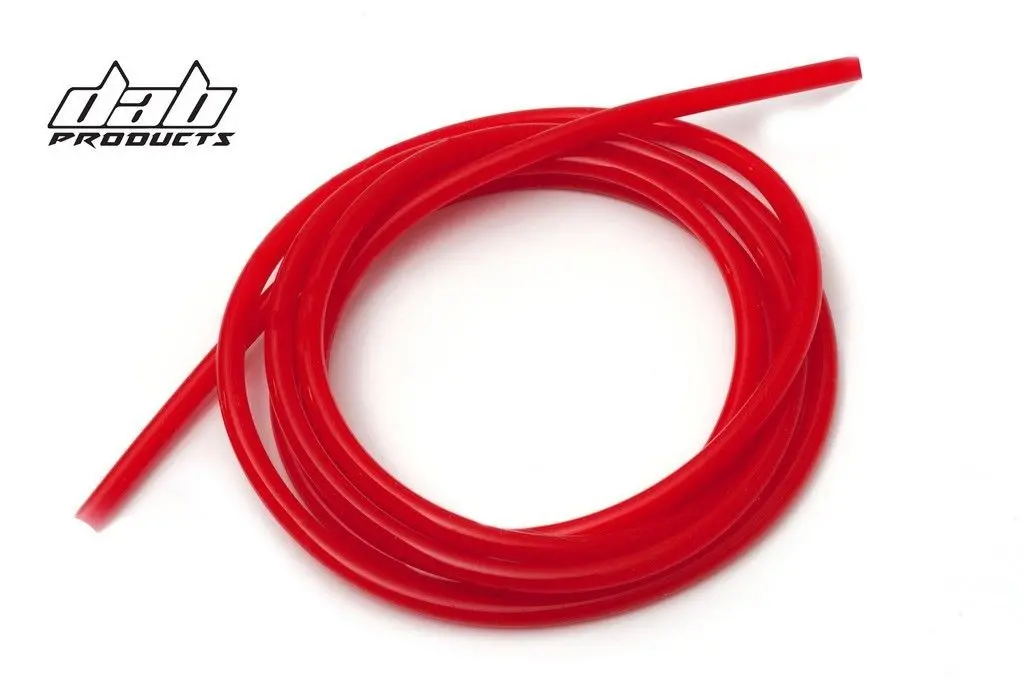 Dab Products Silicone Carb Breather Hose 3Mm Bore X 3Mtr Long Red 1