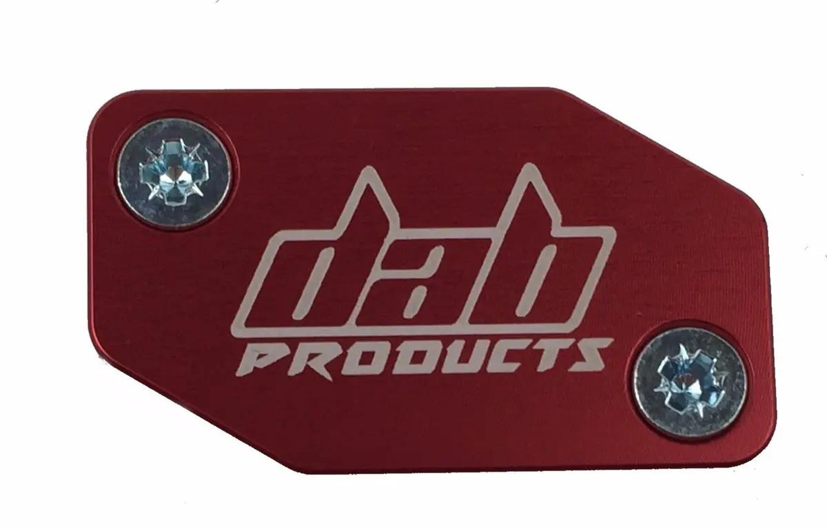 Dab Products Braktec Pattern Clutch Master Cylinder Cover & Screws Red 1