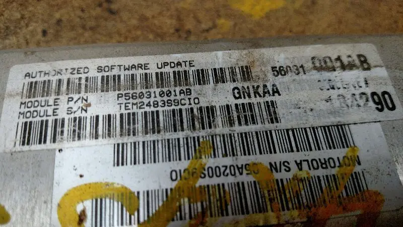 Engine Control Module #56031001Ab For 2004 Dodge Dakota 2