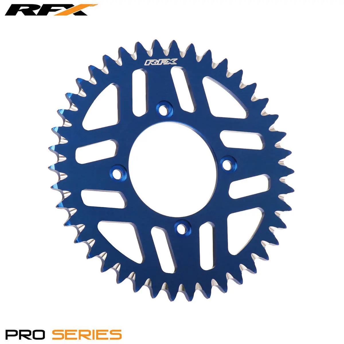 Rfx Pro Series  4 Bolt Rear Trials Sprocket 43 Teeth Blue 1
