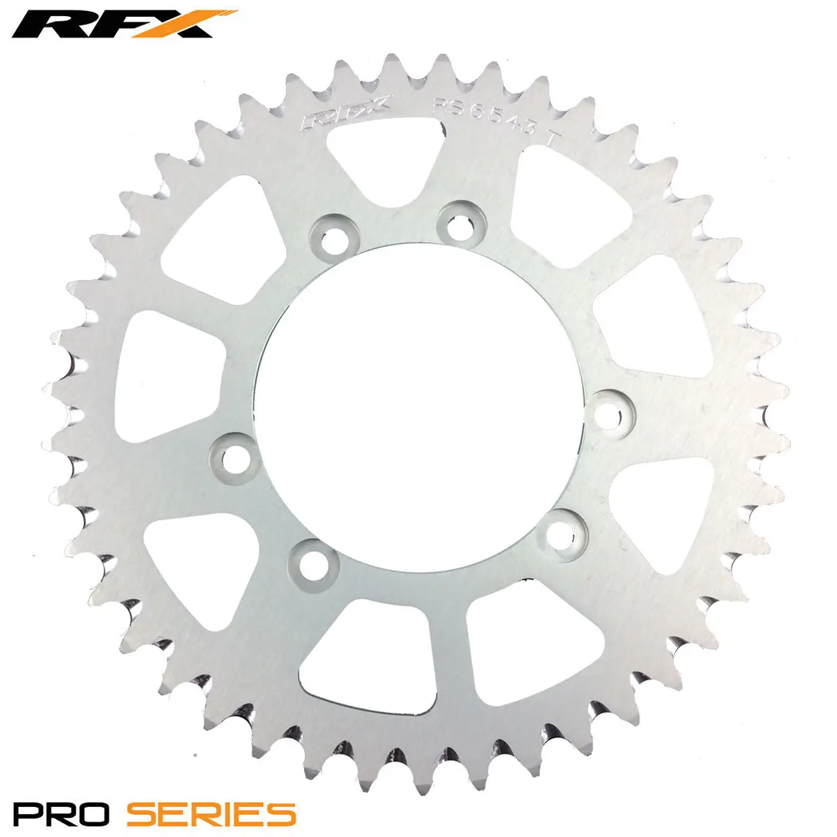 Rfx Pro Series 6 Bolt Rear Trials Sprocket 43 Teeth Silver Fits Gas Gas & Sherco 1