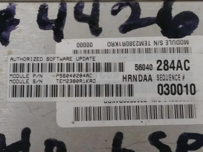 Powertrain Control Module (Pcm) #56040284Ac For 2001 Dodge Ram 2500 2
